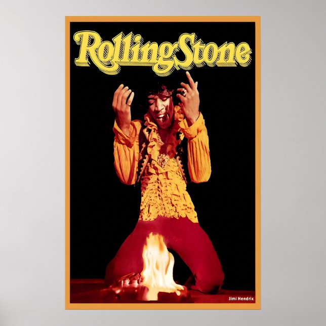 Jimi Hendrix Rolling Stone Magazine Cover Poster (Front)