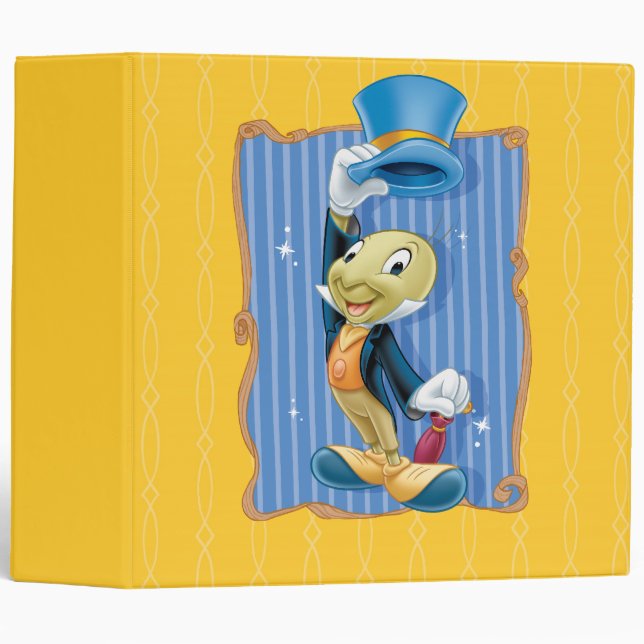 Jiminy Cricket Lifting His Hat Binder (Front/Spine)