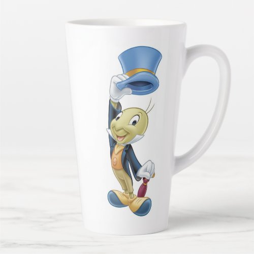 Jiminy Cricket Lifting His Hat Disney Latte Mug