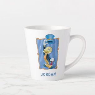 Jiminy Cricket Lifting His Hat Latte Mug