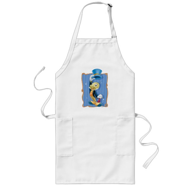 Jiminy Cricket Lifting His Hat Long Apron (Front)