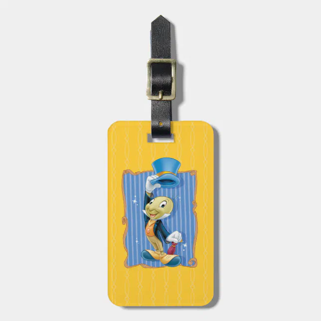 Jiminy Cricket Lifting His Hat Luggage Tag | Zazzle