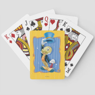 Jiminy Cricket Lifting His Hat Poker Cards