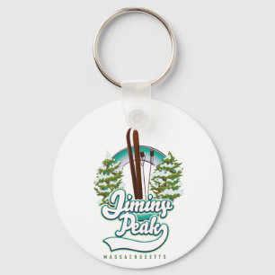 jiminy peak massachusetts ski logo keychain