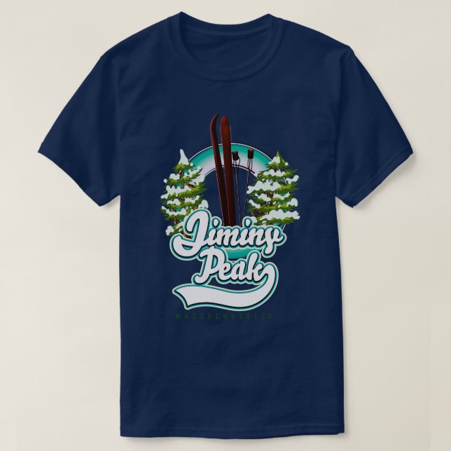 Jiminy Peak Massachusetts Ski T-Shirt (Design Front)