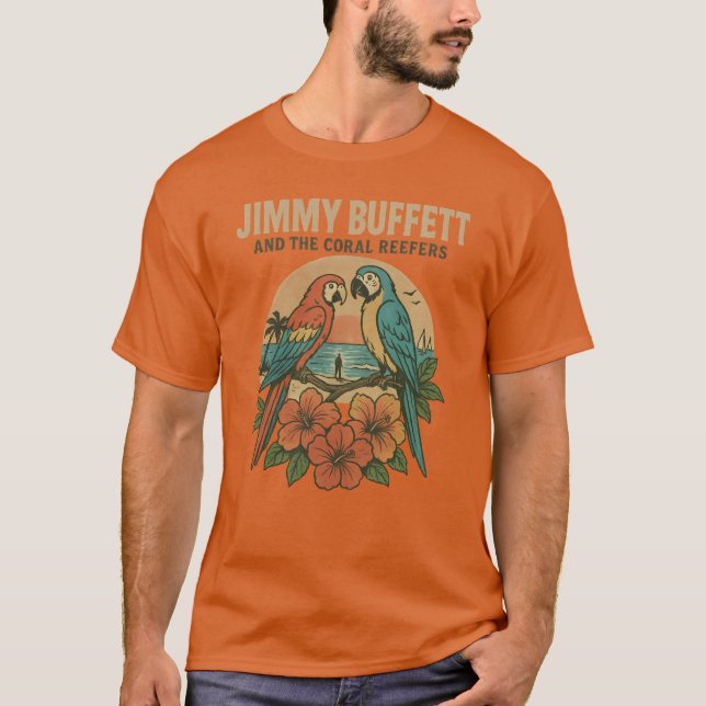 JIMMY BUFFETT AND THE CORAL REEFERS T-Shirt (Front)