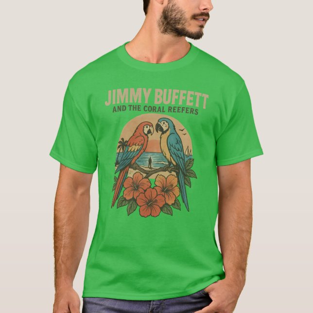 JIMMY BUFFETT AND THE CORAL REEFERS T-Shirt (Front)