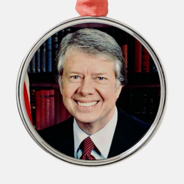 Jimmy Carter 39th US President Metal Ornament (Front)