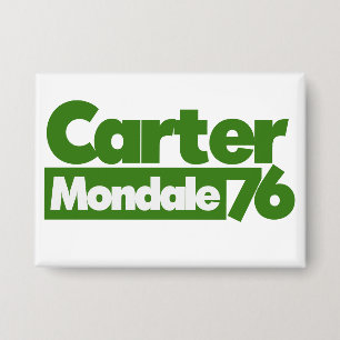 Jimmy Carter 76 Carter Mondale retro Politics Button
