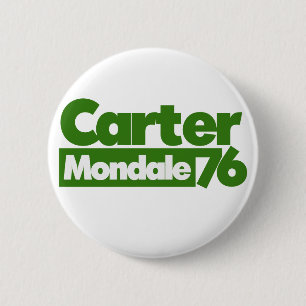Jimmy Carter 76 Carter Mondale retro Politics Button
