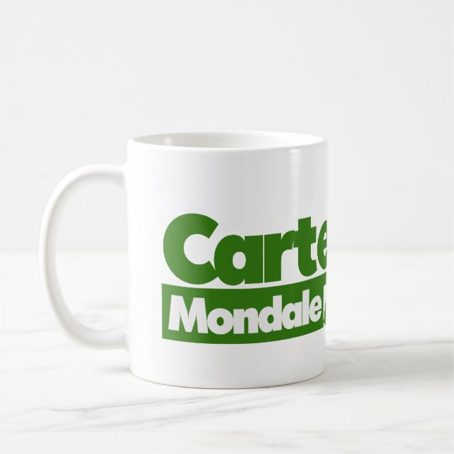 Jimmy Carter 76 Carter Mondale retro Politics Coffee Mug (Left)