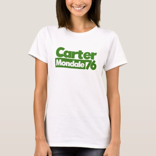 Jimmy Carter 76 Carter Mondale retro Politics T_Shirt