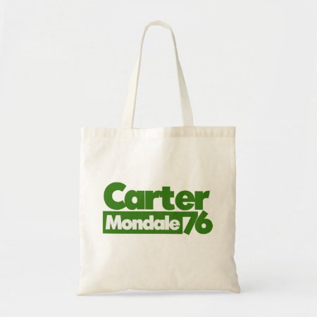 Jimmy Carter 76 Carter Mondale Retro Politics Tote Bag