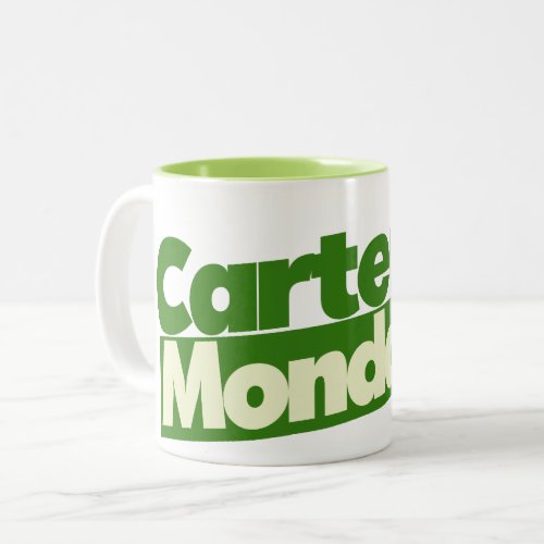 Jimmy Carter 76 Carter Mondale retro Politics  Two_Tone Coffee Mug