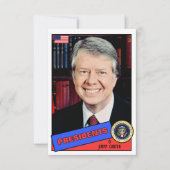 Jimmy Carter Baseball Card (Front)