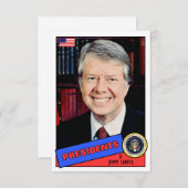 Jimmy Carter Baseball Card (Front/Back)