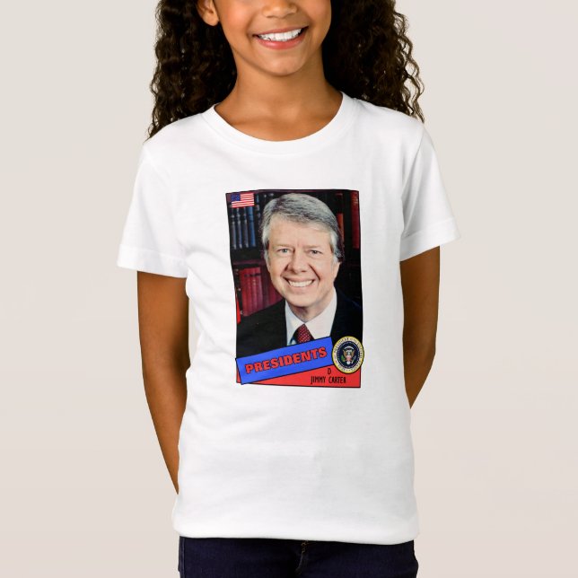 Jimmy Carter Baseball Card T-Shirt (Front)