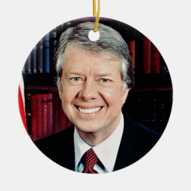 Jimmy Carter Ceramic Ornament (Front)