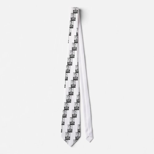 Jimmy Carter Distressed Black And White Neck Tie