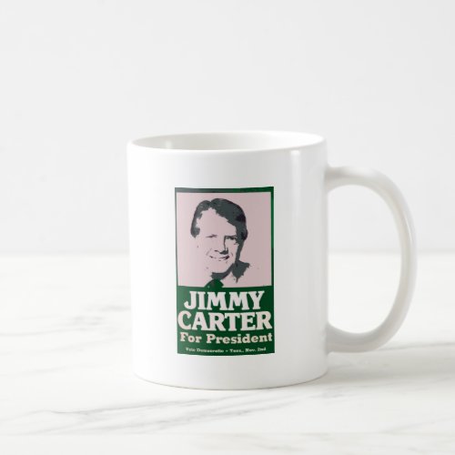 Jimmy Carter Distressed Cut Out Look Coffee Mug
