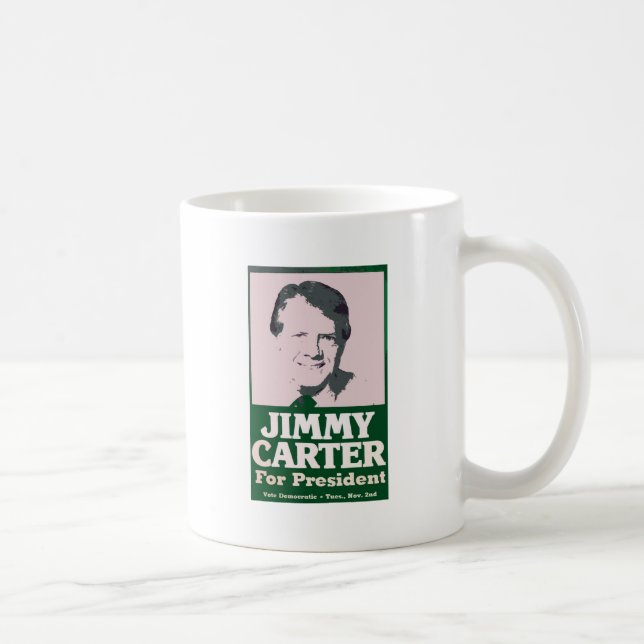 Jimmy Carter Distressed Cut Out Look Coffee Mug (Right)