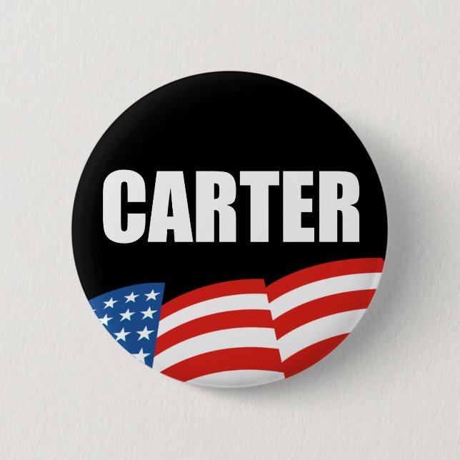 JIMMY CARTER Election Gear Button (Front)