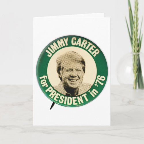 Jimmy Carter for President 1976 Card