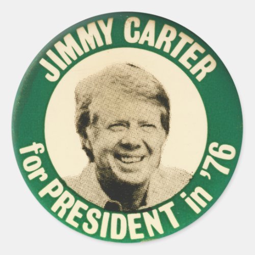 Jimmy Carter for President 1976 Classic Round Sticker