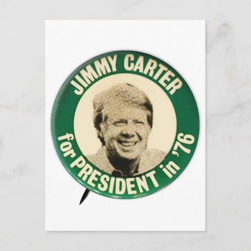 Jimmy Carter for President 1976 Postcard