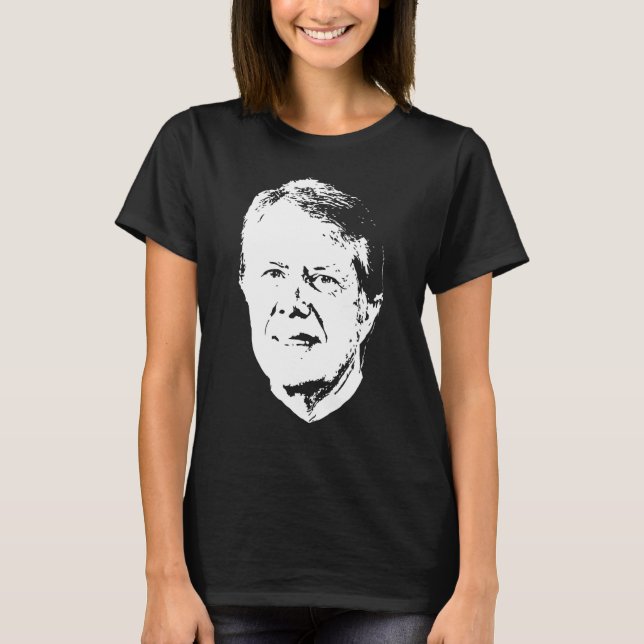 Jimmy Carter Minimalistic Pop Art T-Shirt (Front)