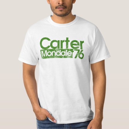 Jimmy Carter Mondale 76 1970s Politics T-shirt