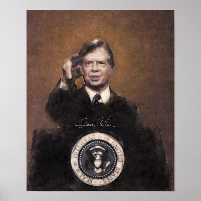 Jimmy Carter | The American President art Painting Poster (Front)