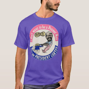 JIMMY CARTER Vintage Presidential Peanut Man Campa T-Shirt