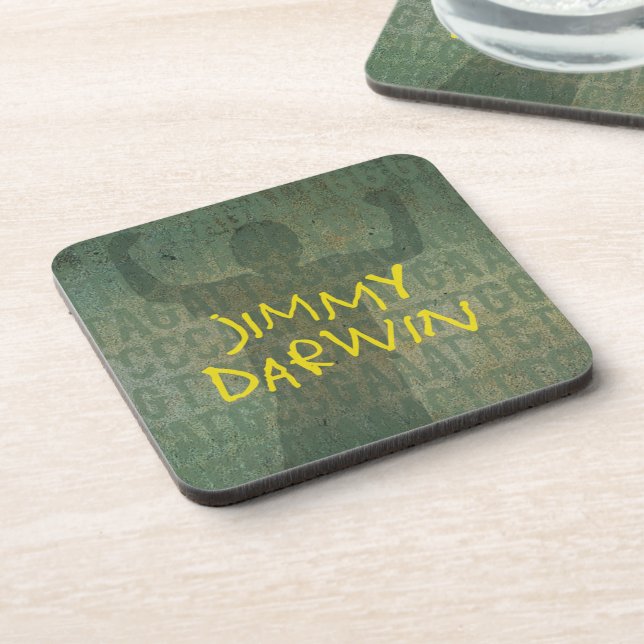 Jimmy Darwin Book Cover Beverage Coaster (Left Side)