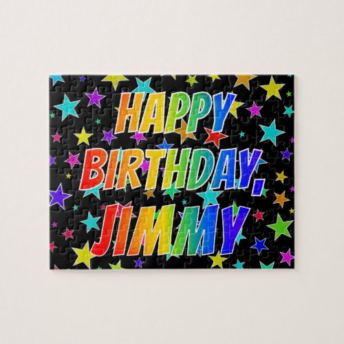 JIMMY First Name Fun HAPPY BIRTHDAY Jigsaw Puzzle