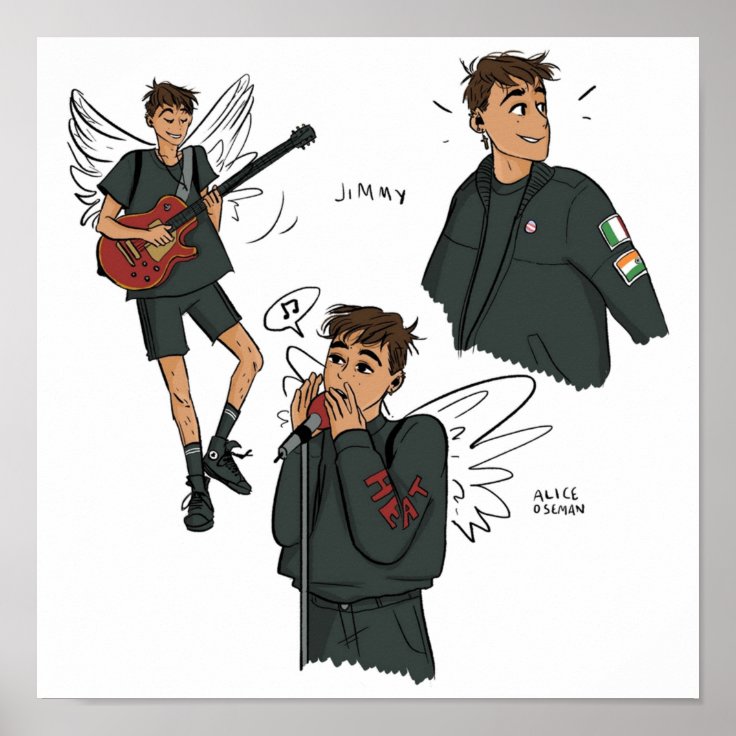 Jimmy from i was born for this poster zazzle