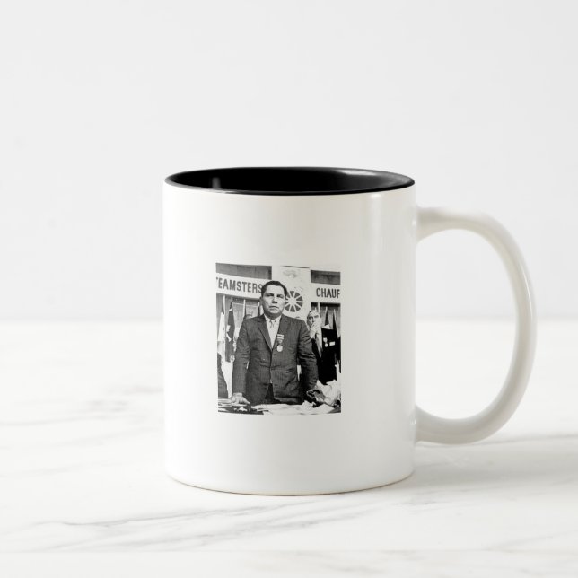 JIMMY HOFFEE, LIFE IS LIKE THE MAFIA Two-Tone COFFEE MUG (Right)