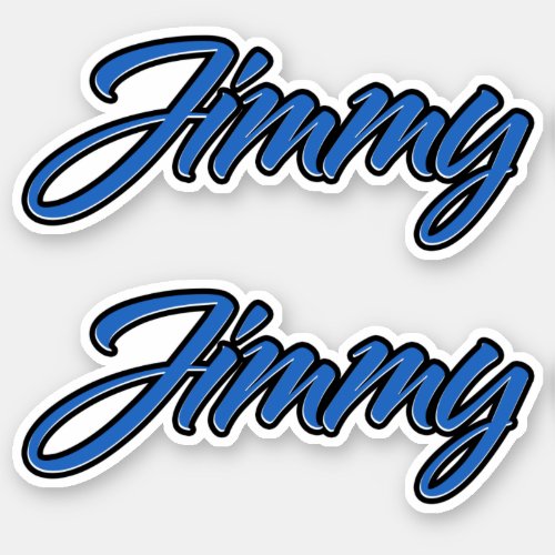 Jimmy name blue sticker Sticker Sticker Stickerset