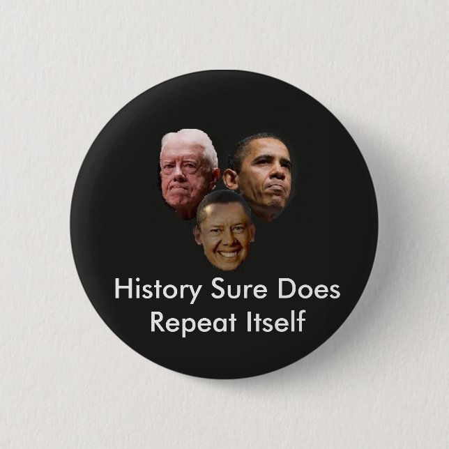 Jimmy Obama Pinback Button (Front)