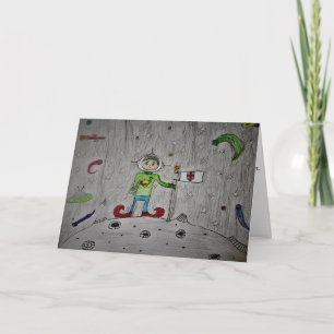 "Jimmy Taco's Space Expedition" Birthday Card