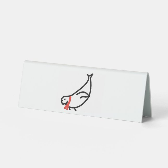 jimmy wimmy himmy the seal table tent (Front)