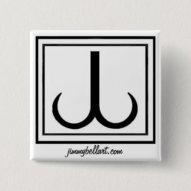 jimmybellart.com JB SYMBOL Pinback Button (Front)