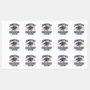 Jimothy for president 2028 labels