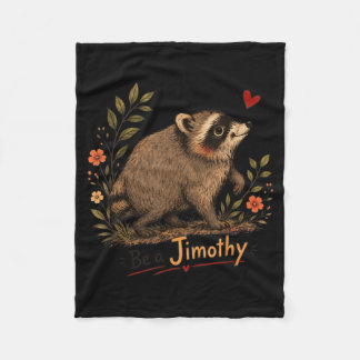 Jimothy Raccoon Fleece Blanket