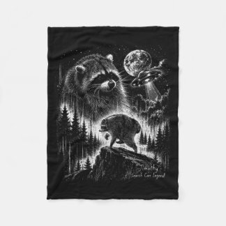 Jimothy Raccoon Funny Jimothy From Seattle Fleece Blanket