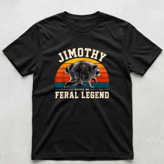 Jimothy Raccoon Seattle Feral Legend Meme T-Shirt