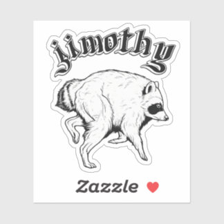 Jimothy Raccoon Viral , Famous Seattle Raccoon , Sticker
