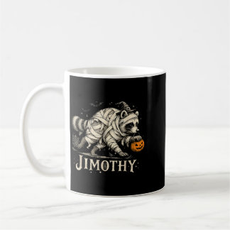 Jimothy Spooky Raccoon Mummy Witch Jack O Lantern Coffee Mug
