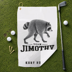 Jimothy Viral Raccoon Funny Trash Panda Wildlife Golf Towel