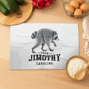 Jimothy Viral Raccoon Funny Trash Panda Wildlife Kitchen Towel